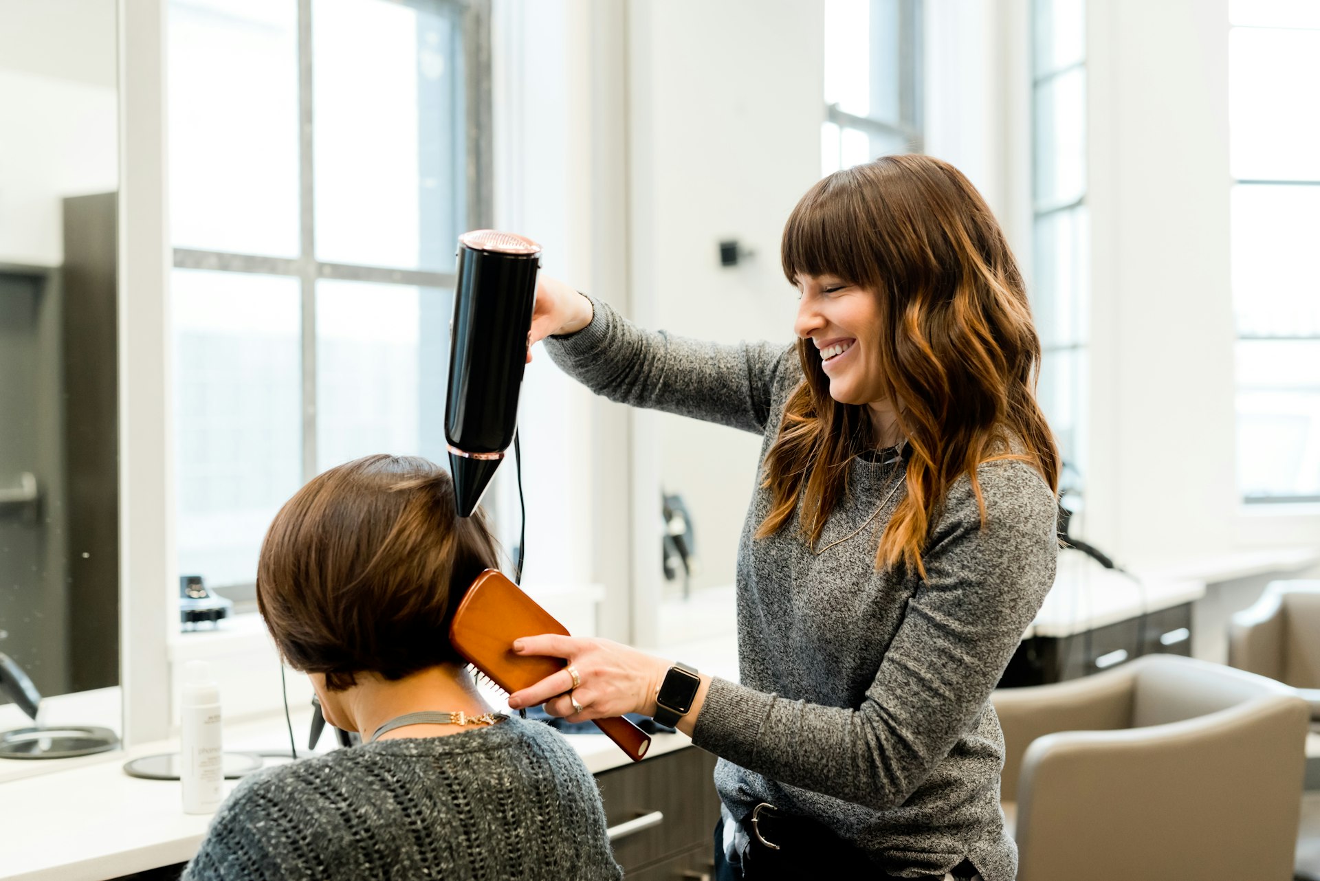 Beautiful hair color transformation at Studio B